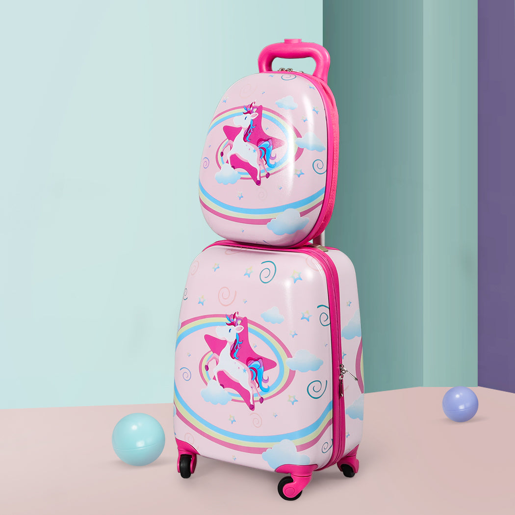 BoPeep 16''13'' 2PCS Kids Luggage Set Unicorn-1942353270513209350