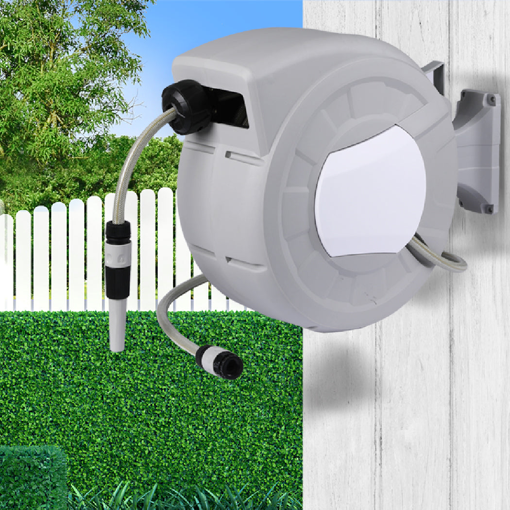 Hose Reel Retractable Water Garden Storage 25M-1942353205769932806