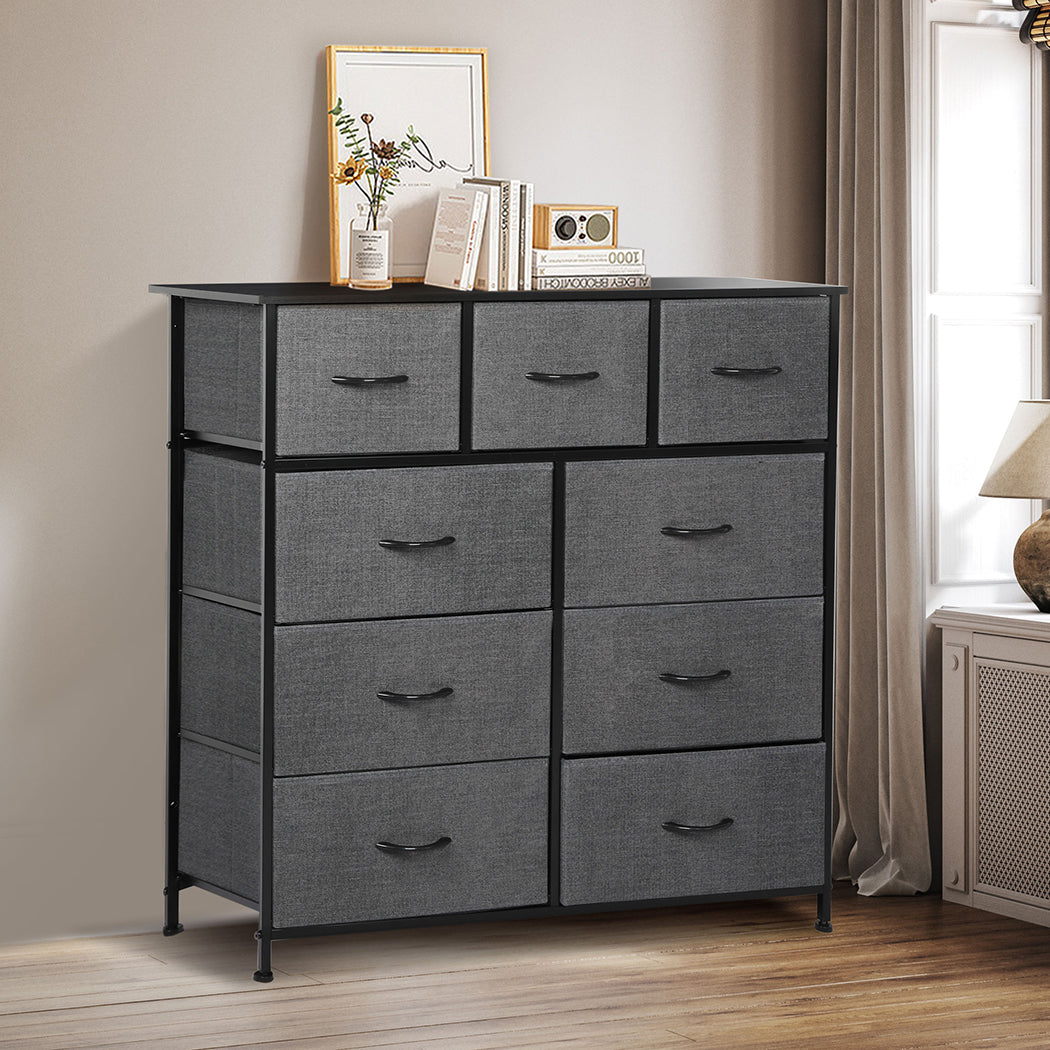 Levede 9 Chest of Drawers Storage Cabinet-1917016729326850055
