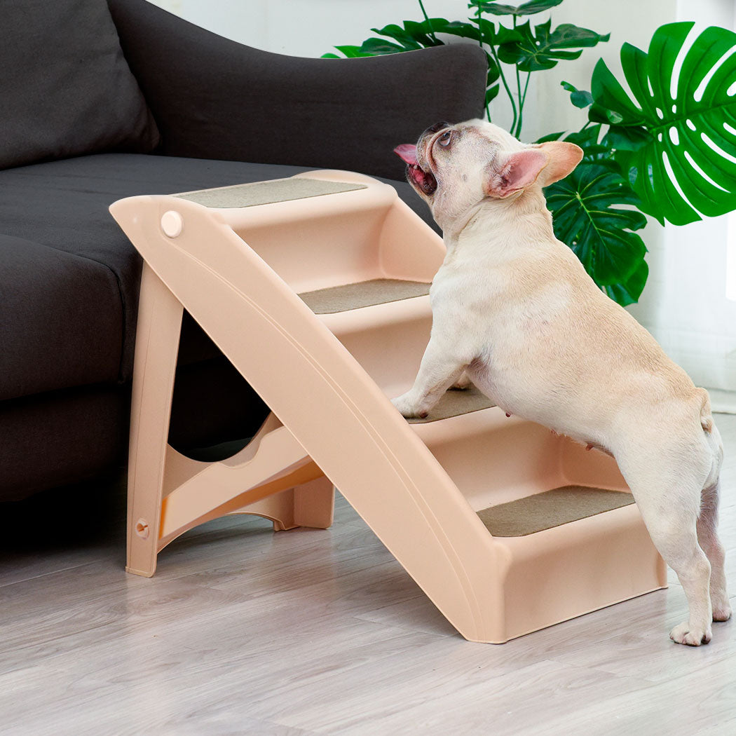 PaWz Pet Ramp Indoor Dog Steps Stair Brown-1942353066628091910