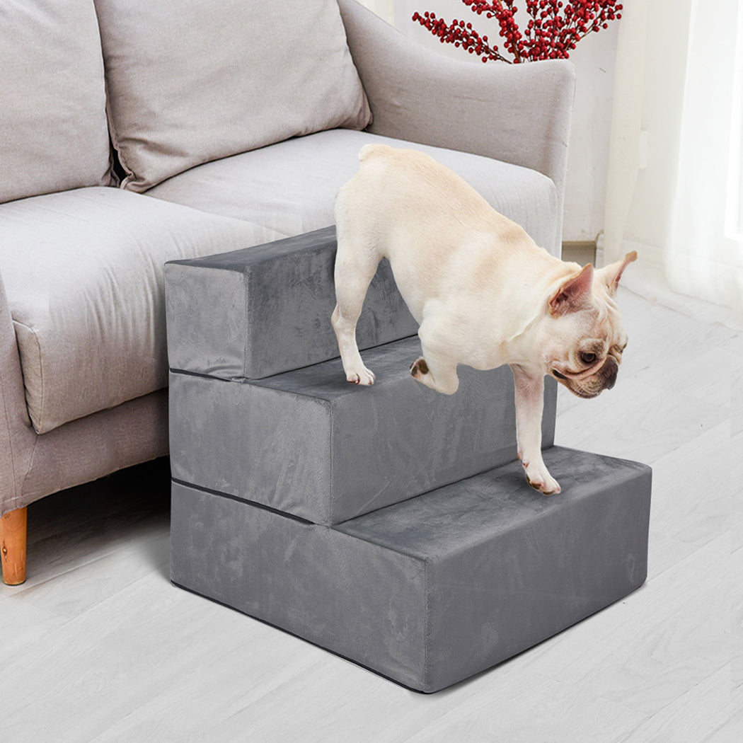 PaWz Pet Stairs 3 Steps Portable Adjustable Medium-1942353065650819078