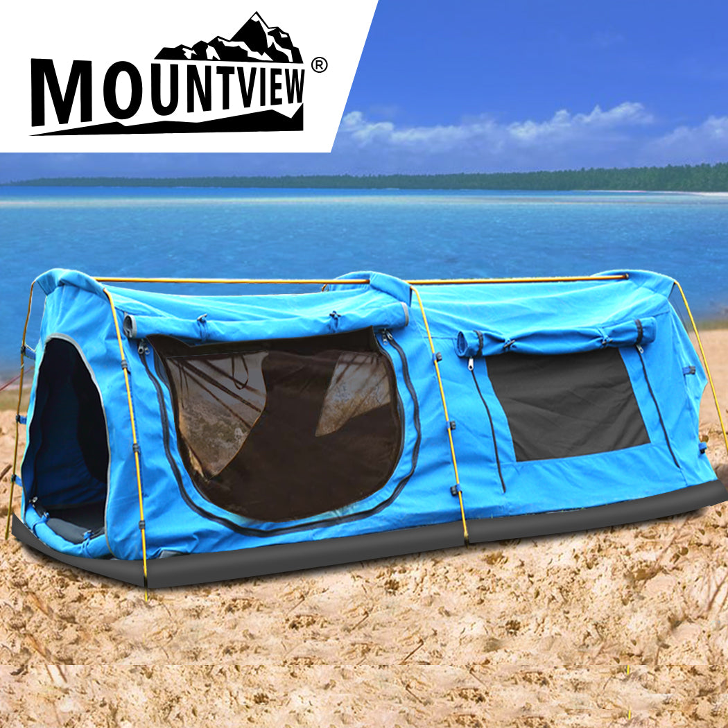 Mountview King Single Swag Camping Swags Blue-1942352883609636870
