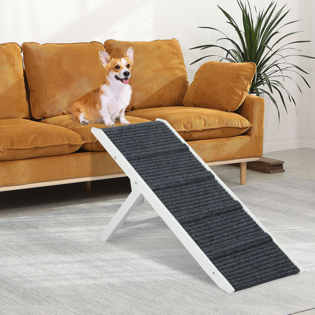 PaWz Adjustable Dog Ramp Height Stair White-1942352743435997190