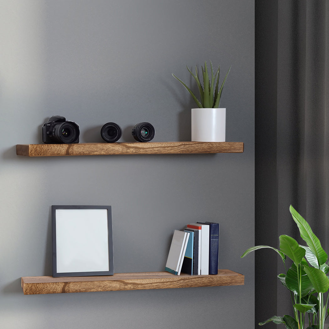 Levede 2Pcs Floating Shelves Wall Mounted Large-1910113231649771526