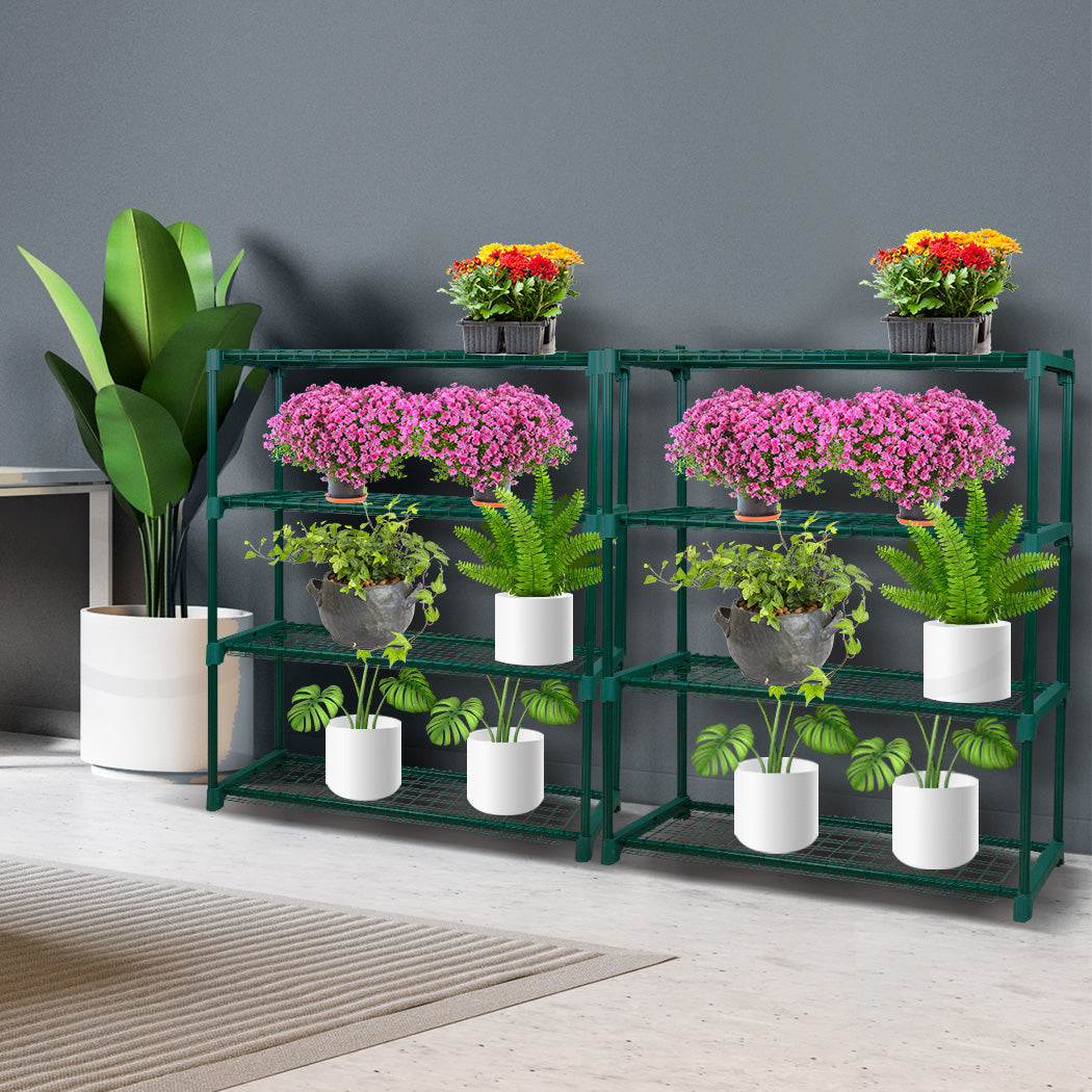 Levede 2x 4 Tier Plant Stand Shelves-1942352902068768774