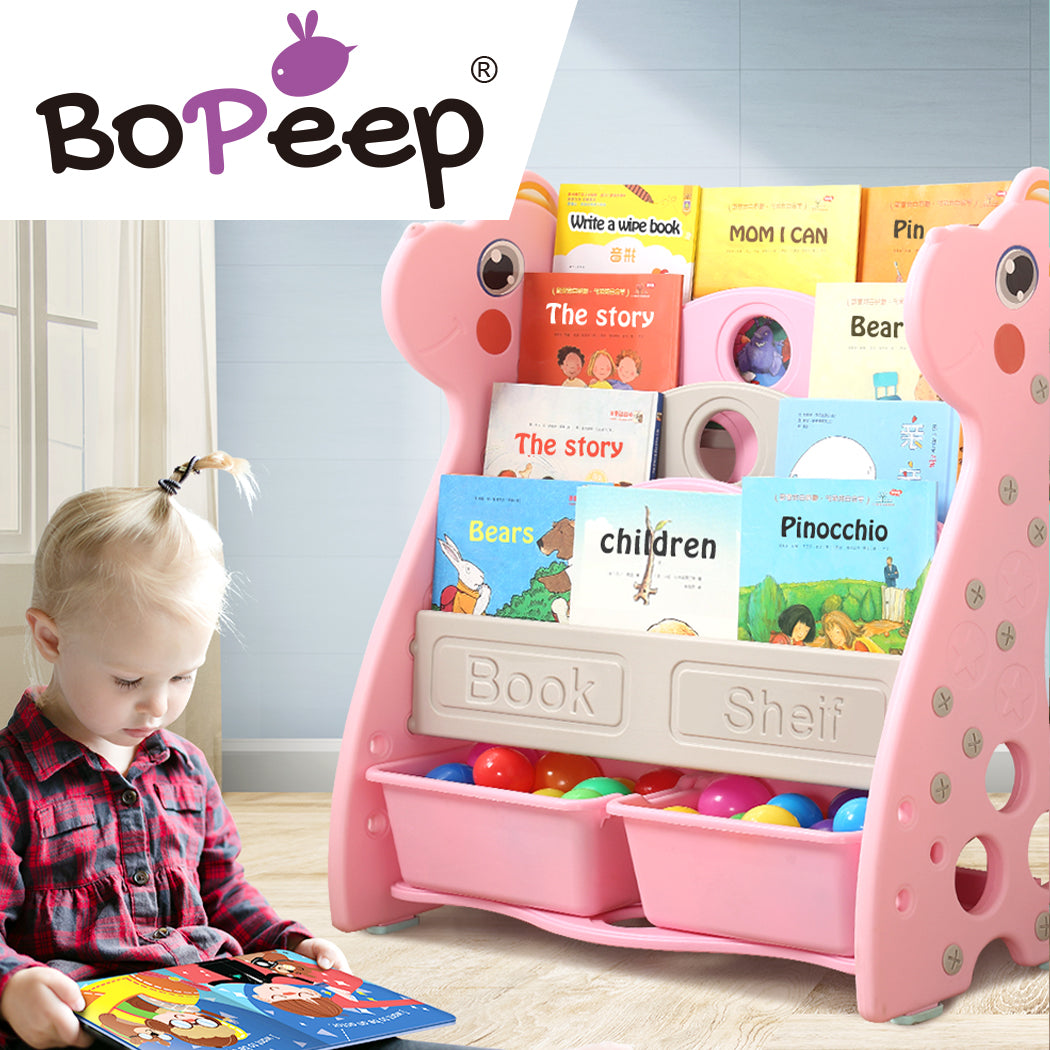 BoPeep Kids Bookshelf Bookcase Magazine Pink-1919892917498023942