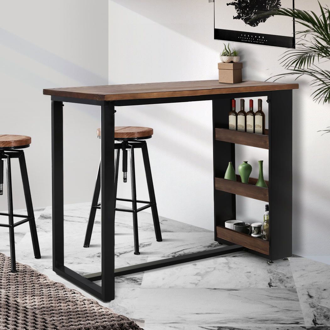 Levede High Bar Table Industrial Rustic-1919892921084153862