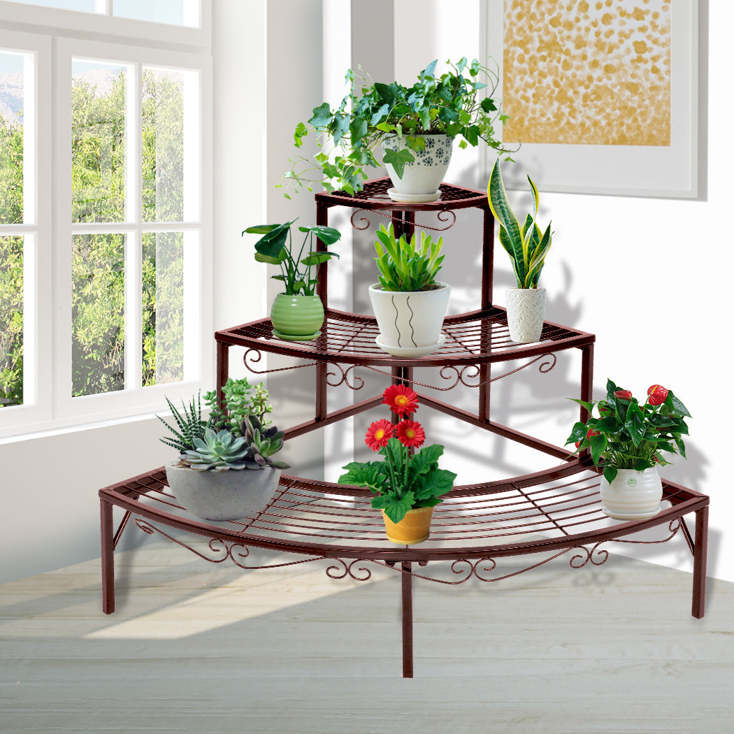 Levede Plant Stand Outdoor Indoor Metal-1942352901250879494