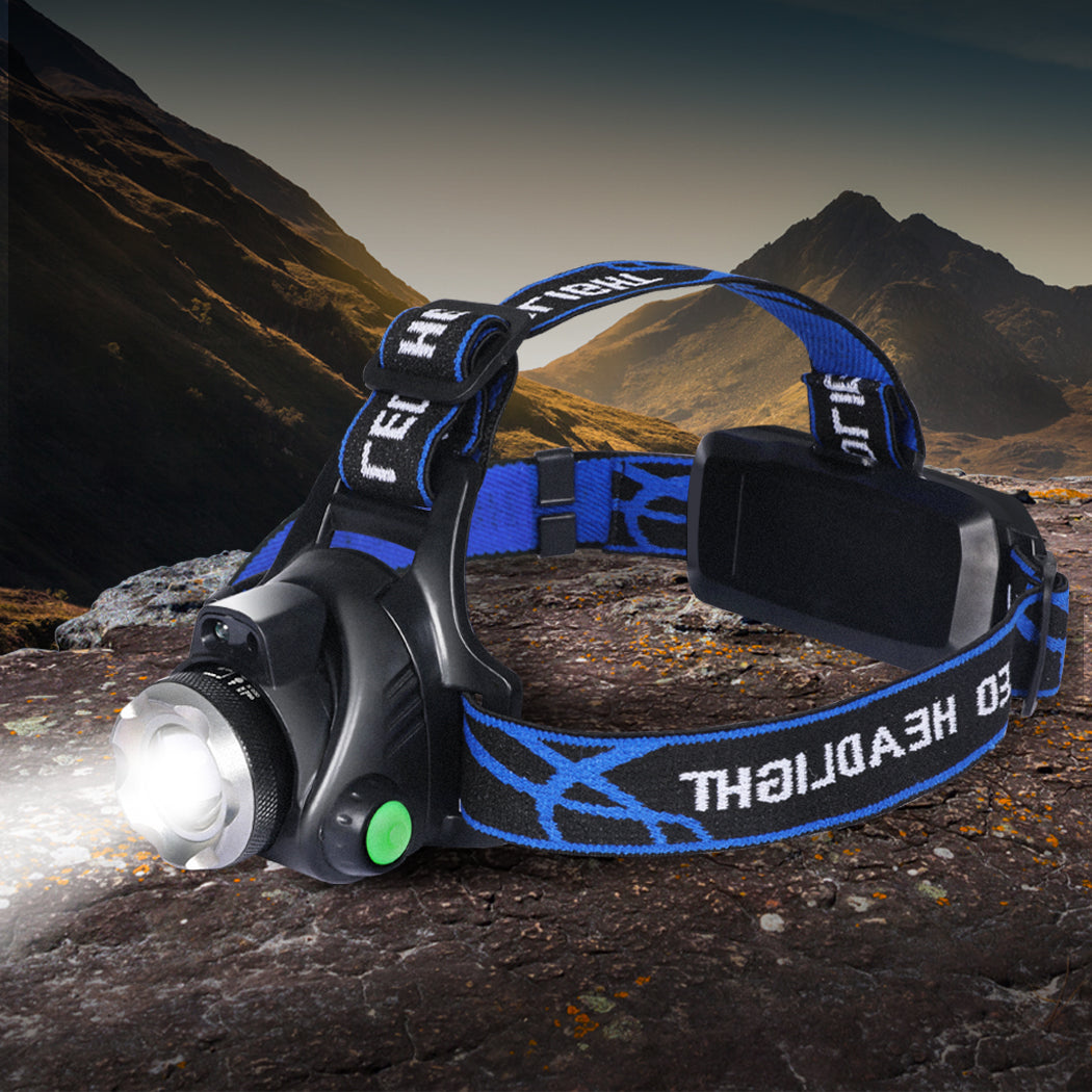 2x 500LM LED Headlamp Headlight Flashlight-1942352950521368582