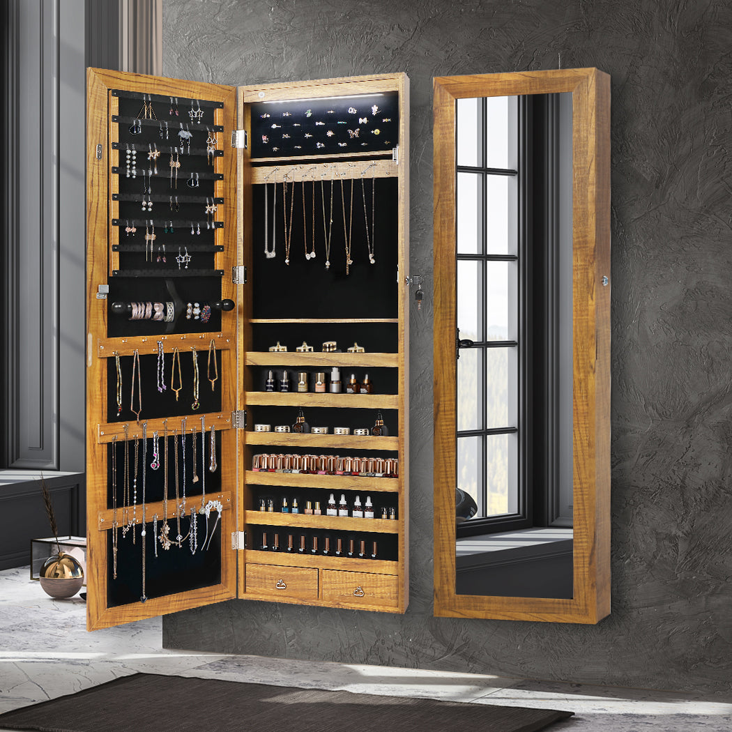 Levede Mirror Jewellery Cabinet Makeup-1919892902050402312
