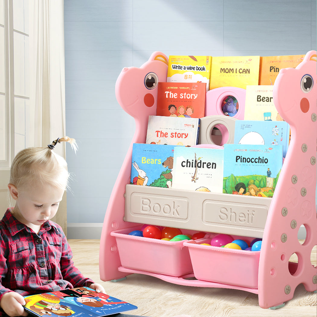 BoPeep Kids Bookshelf Bookcase Magazine Pink-1919892917498023944