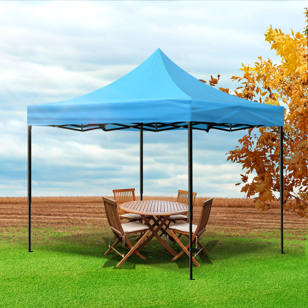 Mountview Gazebo Tent 3x3 Outdoor Marquee Black-1942352883987124232