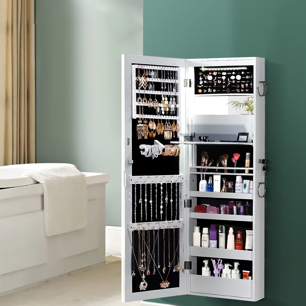 Levede Mirror Jewellery Cabinet Jewelry-1917016723299635208