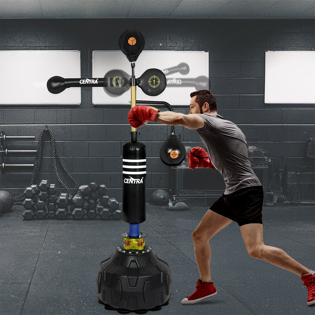 Centra Boxing Speed Ball Free Standing Punching Bag Reflect Reaction Training-1942353600063868935