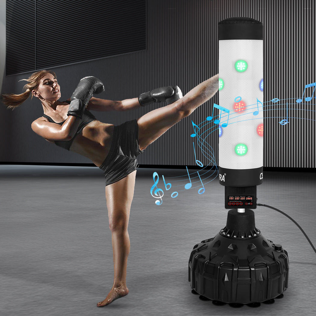 Centra Punching Boxing Bag Stand Electronic Counter Music LED Kick Gym Traning-1942353600235835399