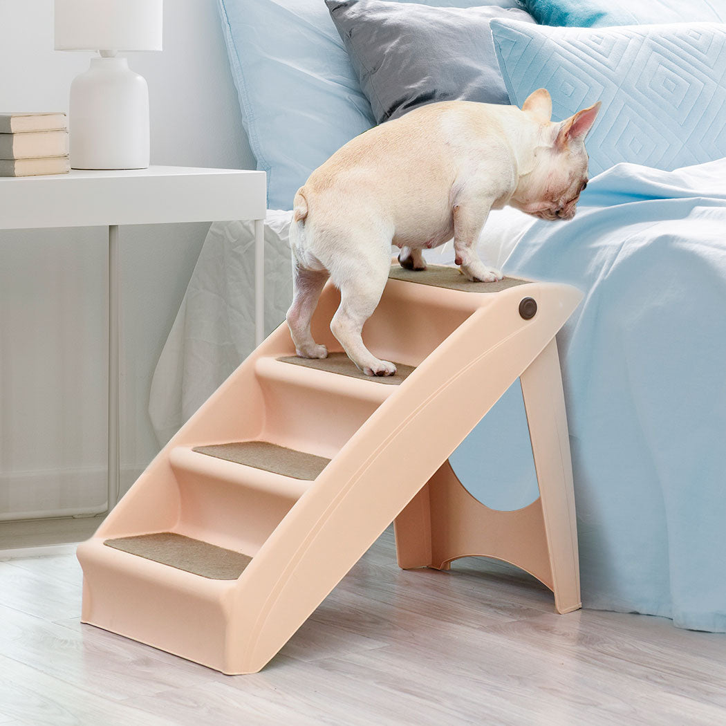 PaWz Pet Ramp Indoor Dog Steps Stair Brown-1942353066628091911
