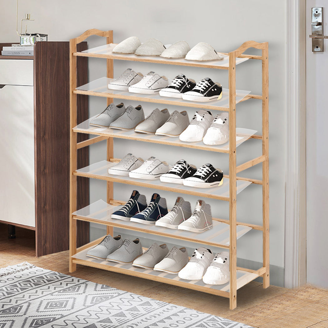 Levede Bamboo Shoe Rack Storage Wooden 80cm-1942353135561478150