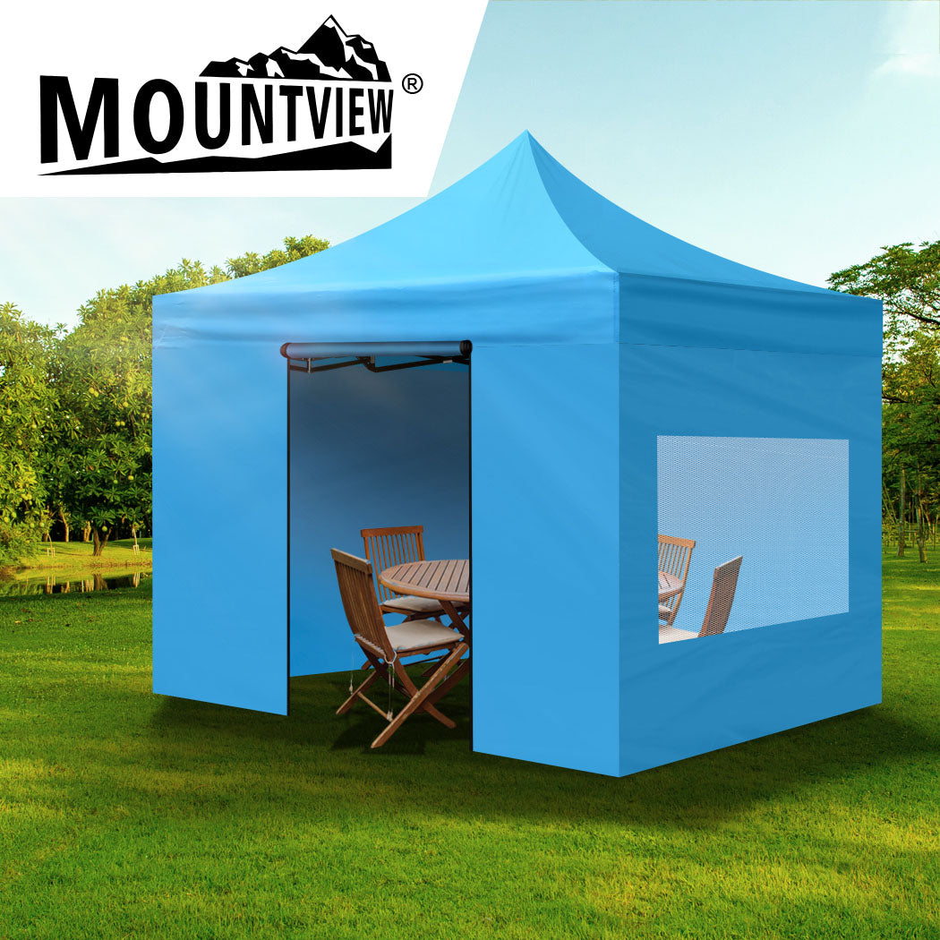 Mountview Gazebo Tent 3x3 Marquee Gazebos Rose Gold-1942352884368805895