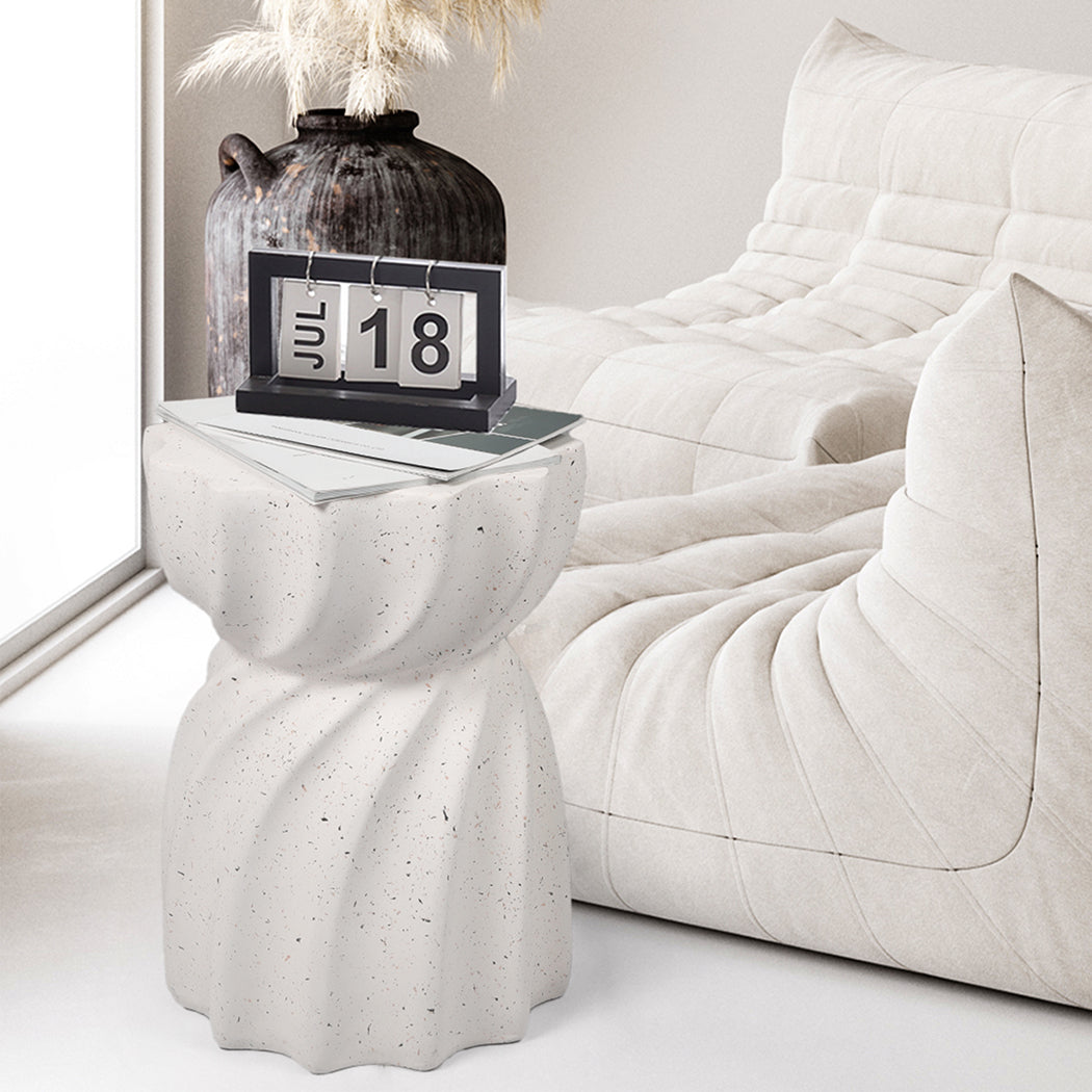 Levede Side Table End Terrazzo Hourglass-1910113292962107399