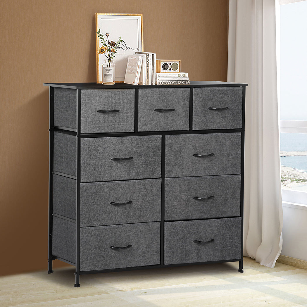 Levede 9 Chest of Drawers Storage Cabinet-1917016729326850054