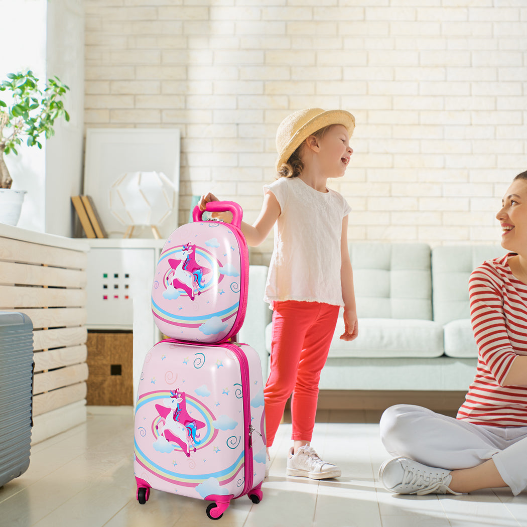 BoPeep 16''13'' 2PCS Kids Luggage Set Unicorn-1942353270513209351