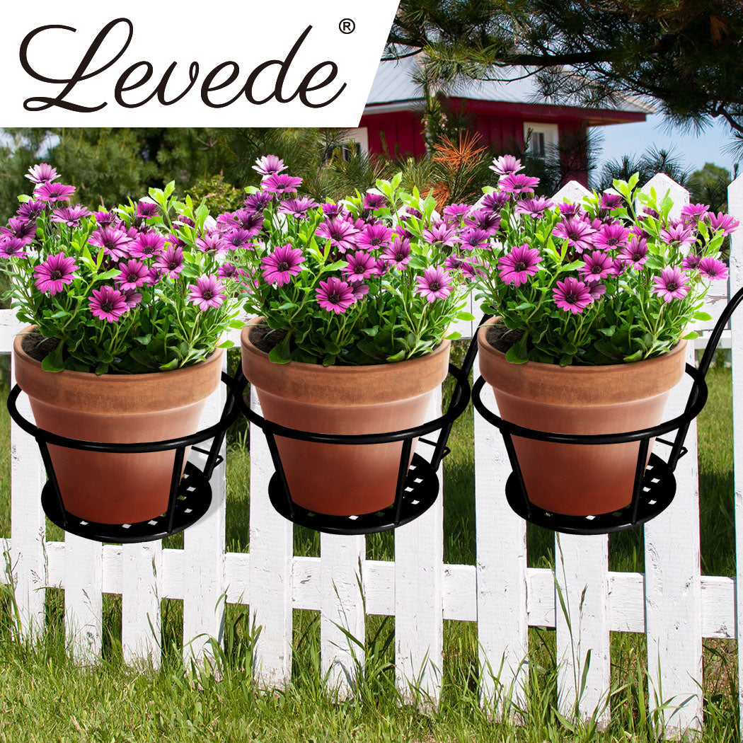 Levede 3x Plant Stand flower Holder Black-1942352904547602439