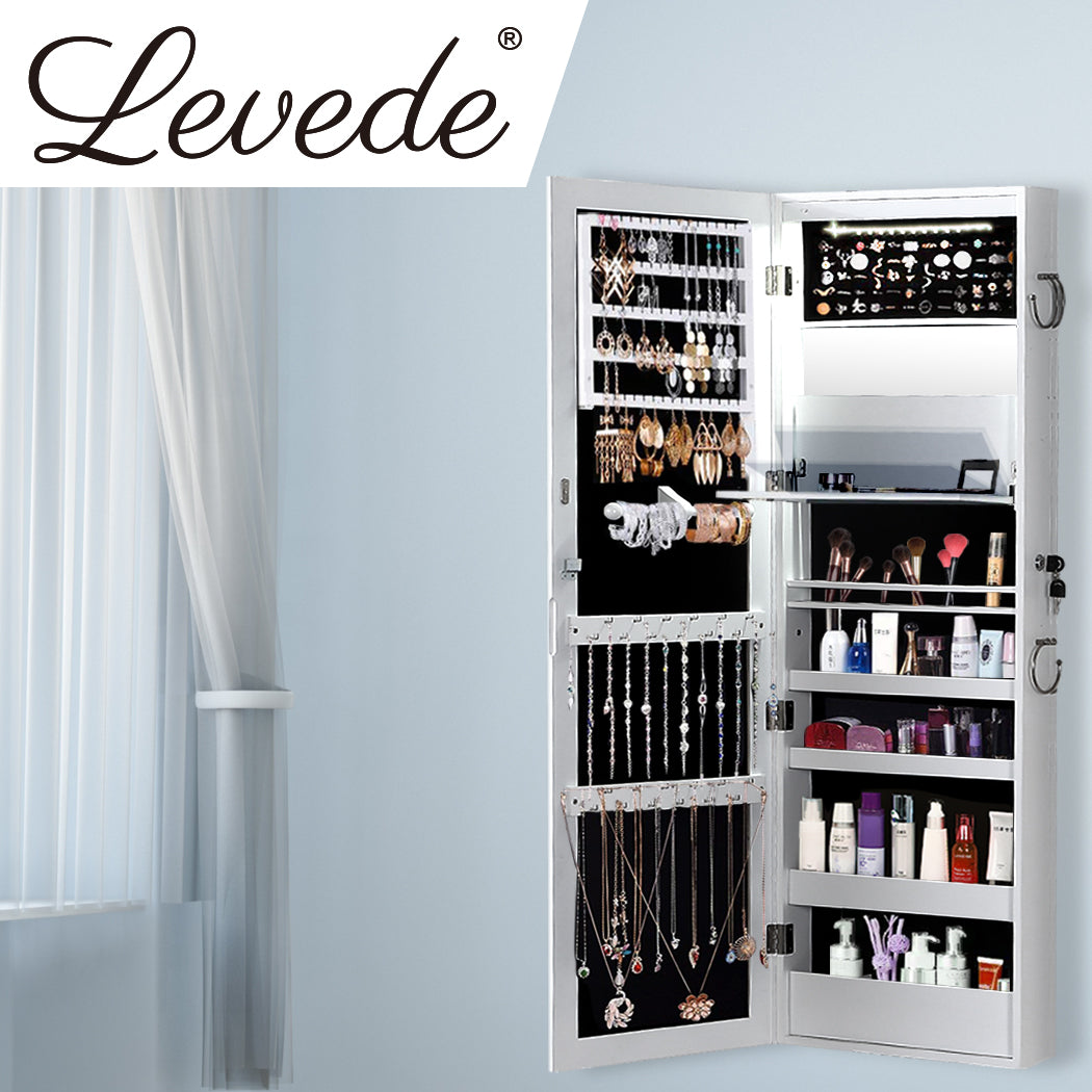 Levede Mirror Jewellery Cabinet Jewelry-1917016723299635207