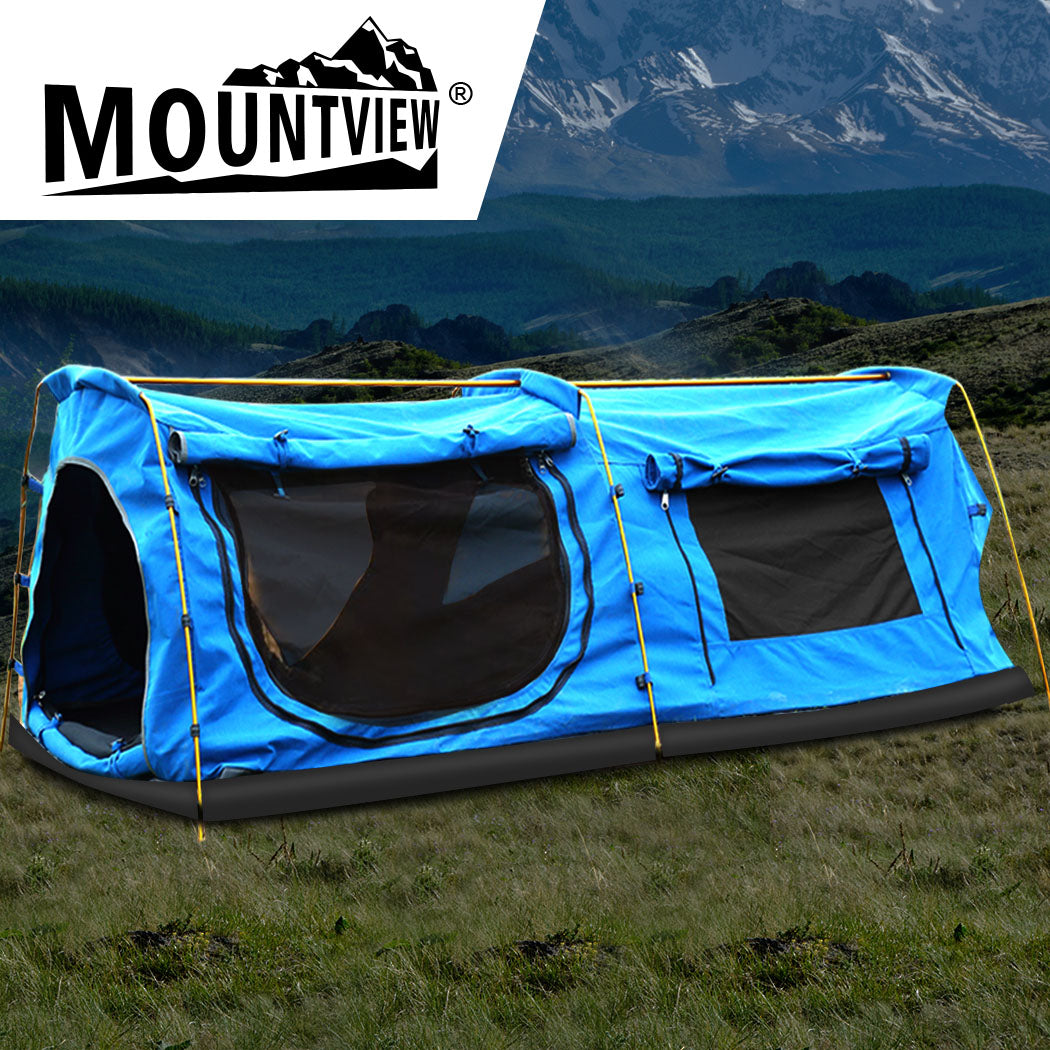 Mountview King Single Swag Camping Swags Blue-1942352883609636871
