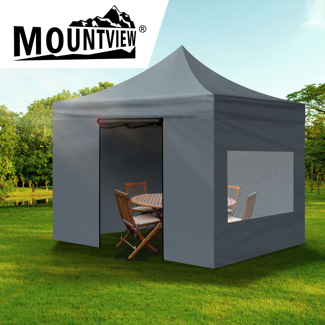 Mountview Gazebo Tent 3x3 Outdoor Marquee White-1942352884570132487