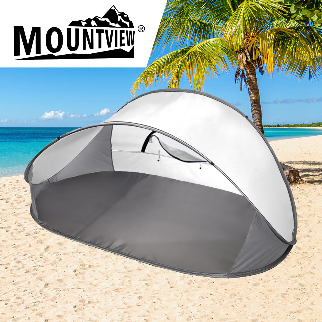 Mountview Pop Up Tent Camping Beach Grey-1942352873669136391