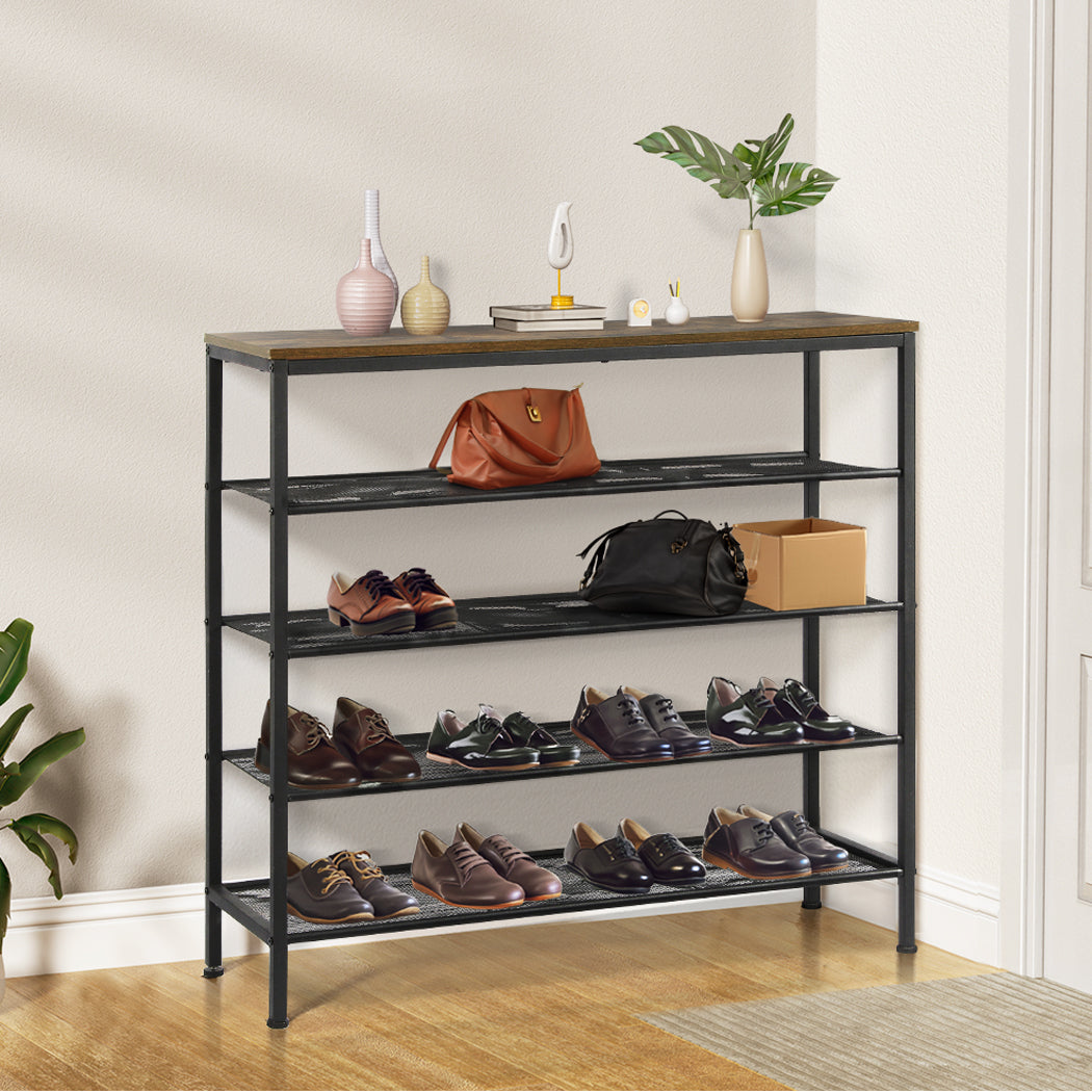 Levede 5-Tier Shoe Rack Storage Cabinet 100cm Wide-1942353136425504775