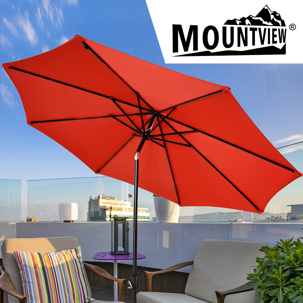 Mountview Outdoor Patio Aluminum Tiltable Red-1942352874382168071