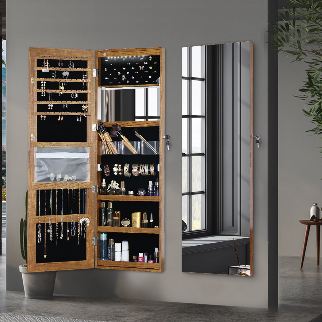 Levede Dressing Mirror Jewellery Cabinet-1917016723765202951
