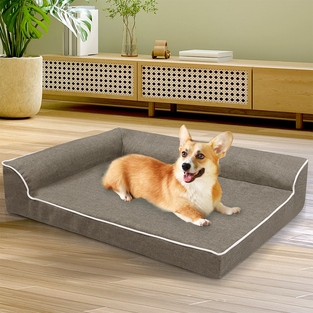 Pawz Orthopedic Dog Bed L Coffee-1942353667504082951