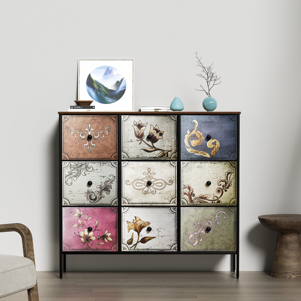 Levede 9 Chest of Drawers Storage Cabinet-1917016729624645639