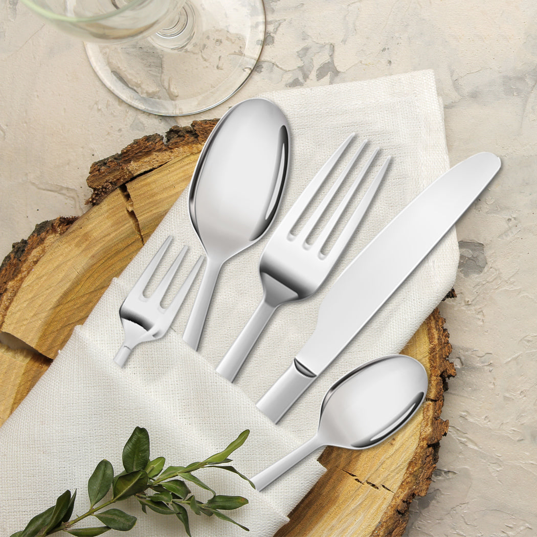 Tableware Cutlery Set Stainless Steel Silver-1942352918267170823