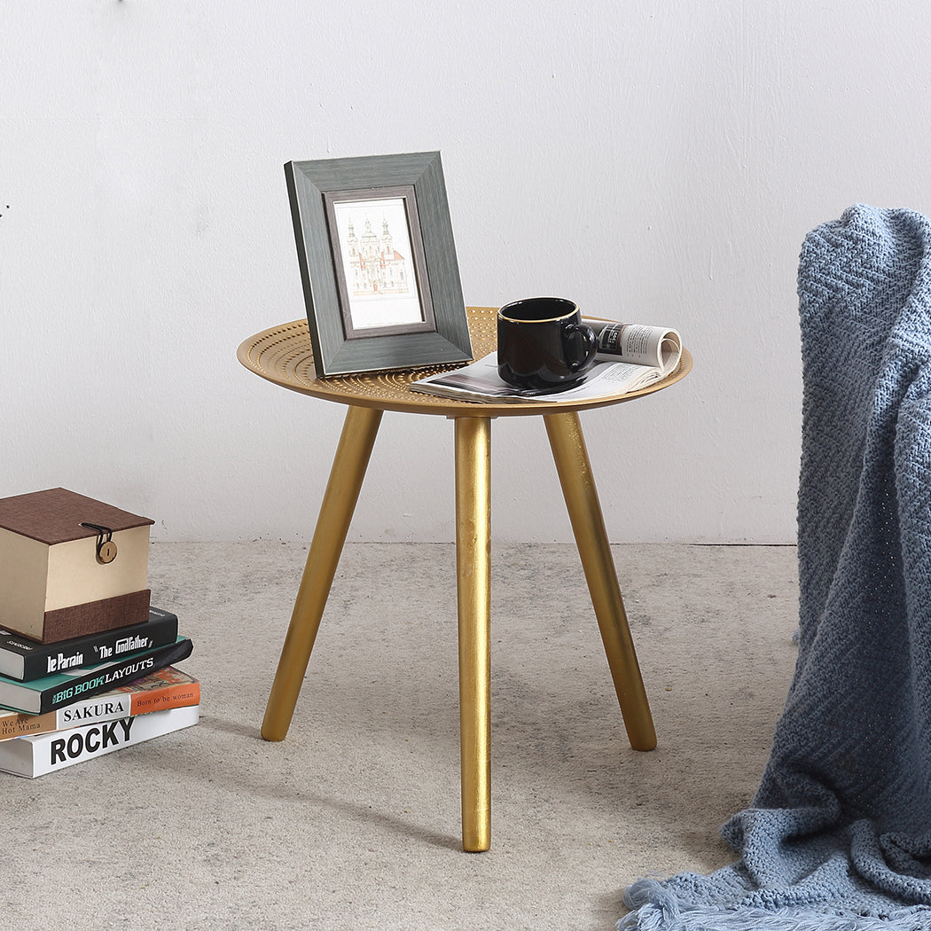 Levede Side Table Coffee Bedside End Golden-1910113282191134727