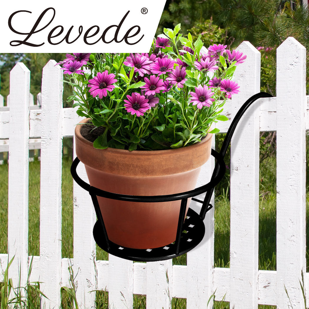 Levede 1x Flower Holder Plant Stand Black-1942352904228835335