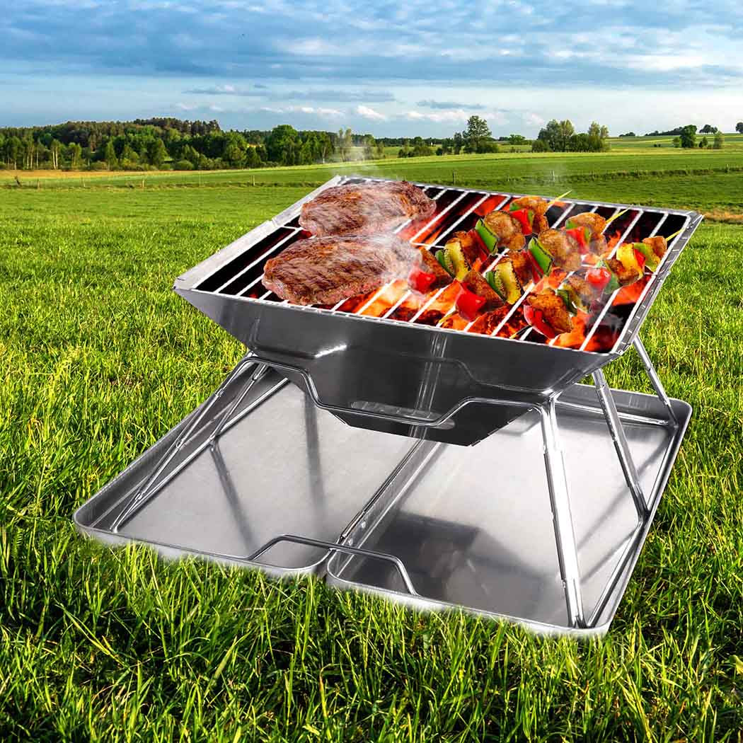Charcoal BBQ Grill Foldable Barbecue-1942353288318029831