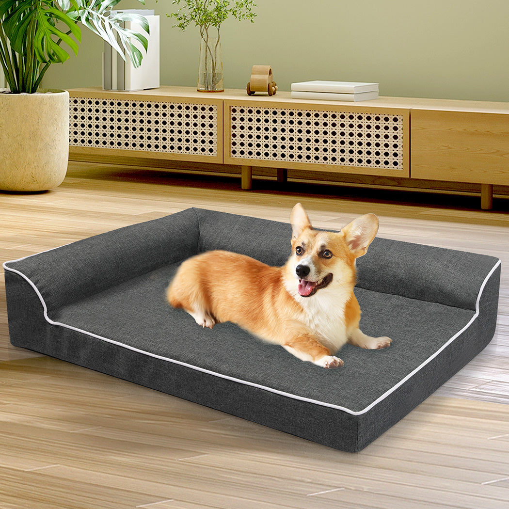 Pawz Orthopedic Dog Bed L Grey-1942353667885764615