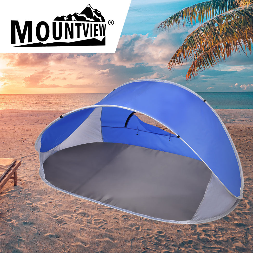 Mountview Pop Up Tent Camping Beach Blue-1942352873492975623