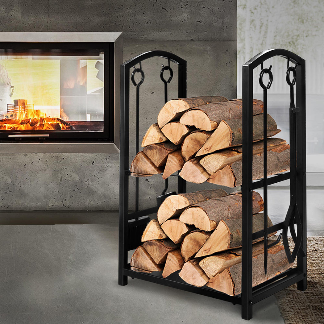 Traderight Firewood Rack 4 Fireplace-1942353214145957895