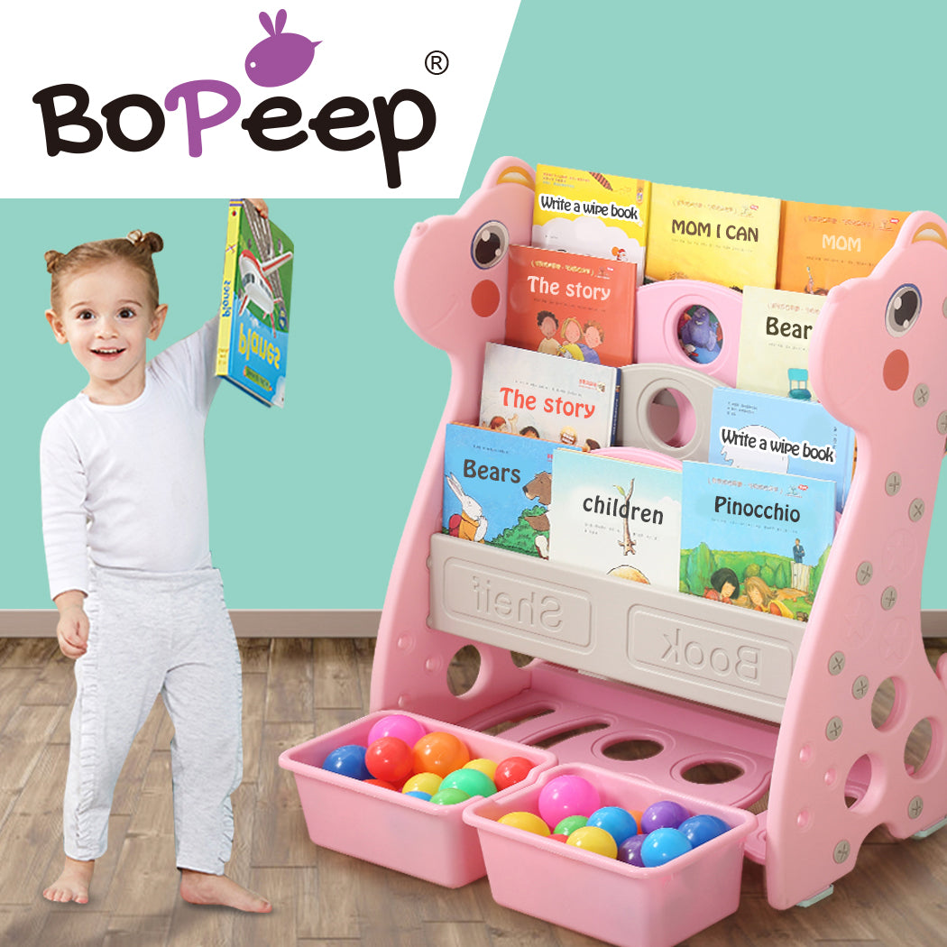 BoPeep Kids Bookshelf Bookcase Magazine Pink-1919892917498023943