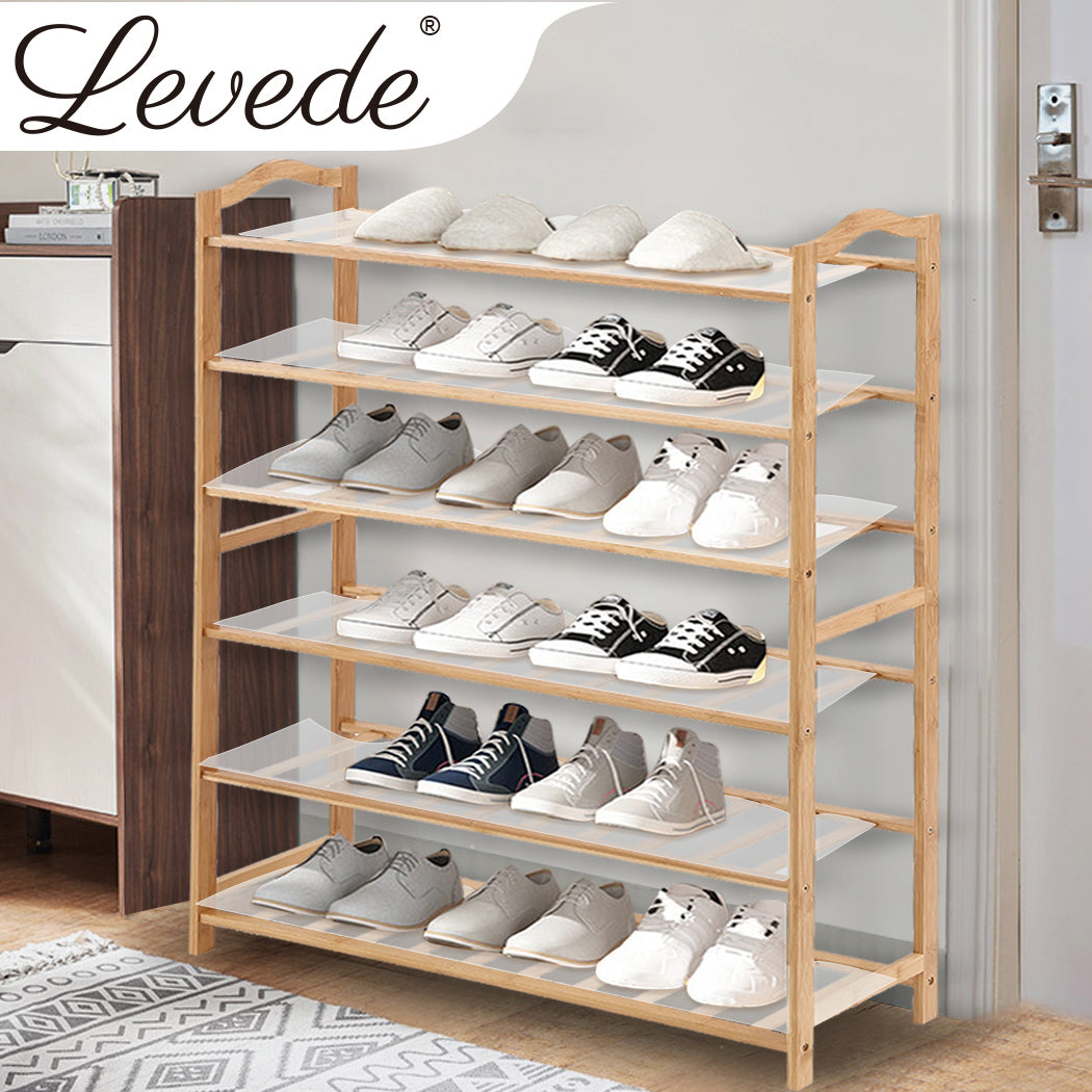 Levede Bamboo Shoe Rack Storage Wooden 90cm-1942353135741833220