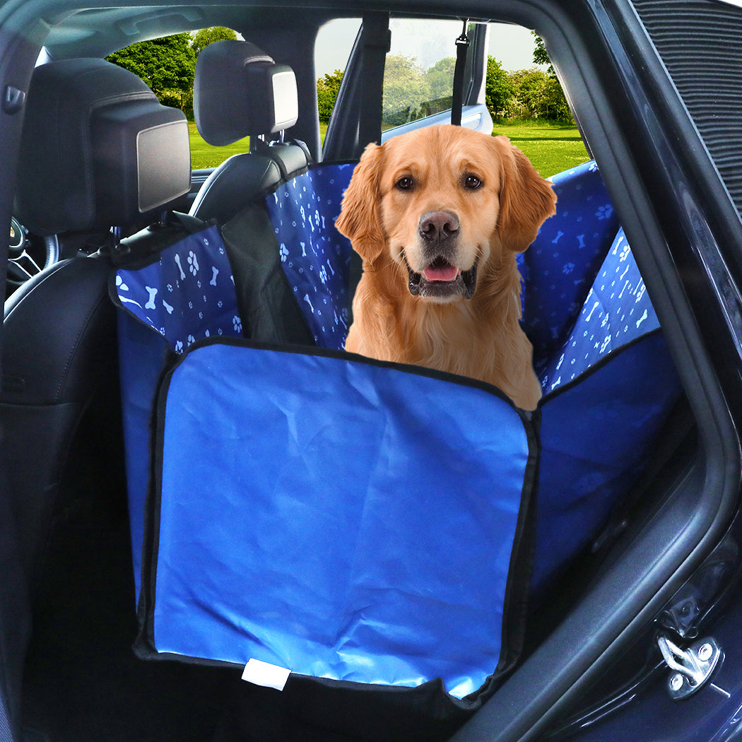 PaWz Pet Back Car Seat Cover Hammock Blue-1942353932600872967