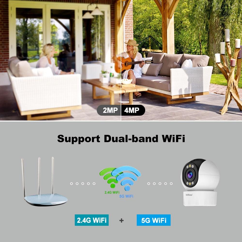 Wireless Home Security Camera System - 4.0Mp Fhd Low Power Consumption-1915196615245828100