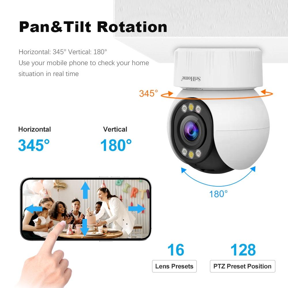 Wireless Home Security Camera System - 4.0Mp Fhd Low Power Consumption-1915196615245828102