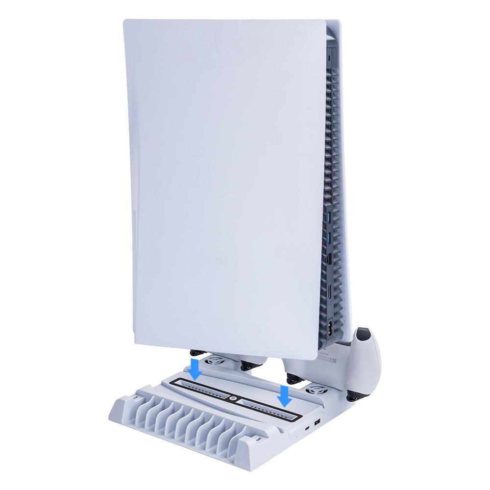 Multi-Function Ps5 Stand With Game Disc Storage-1915197588290801667