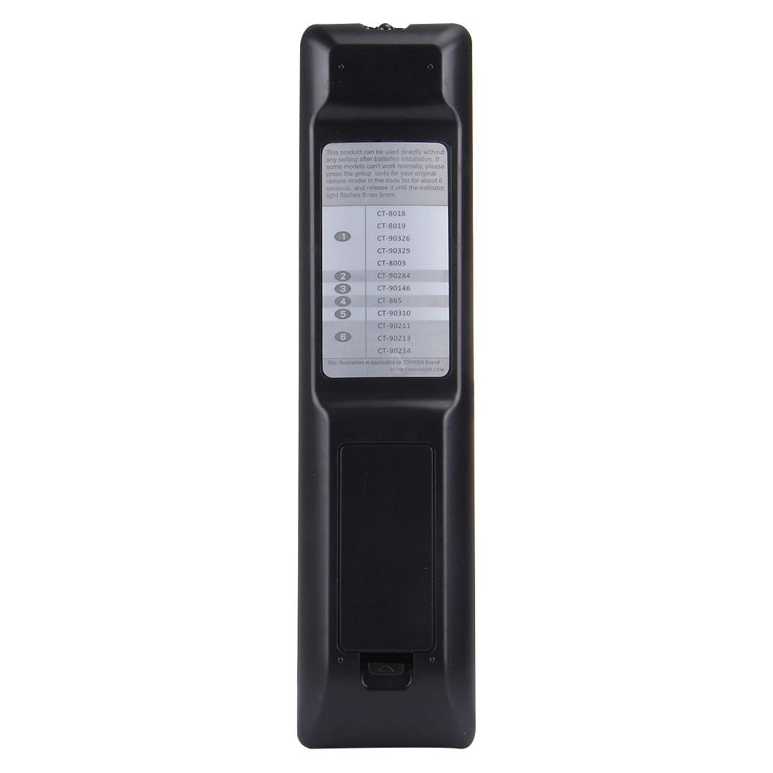 Universal Remote For Toshiba Led / Lcd / 3Dtv - Chunghop T919-1915198286512394242