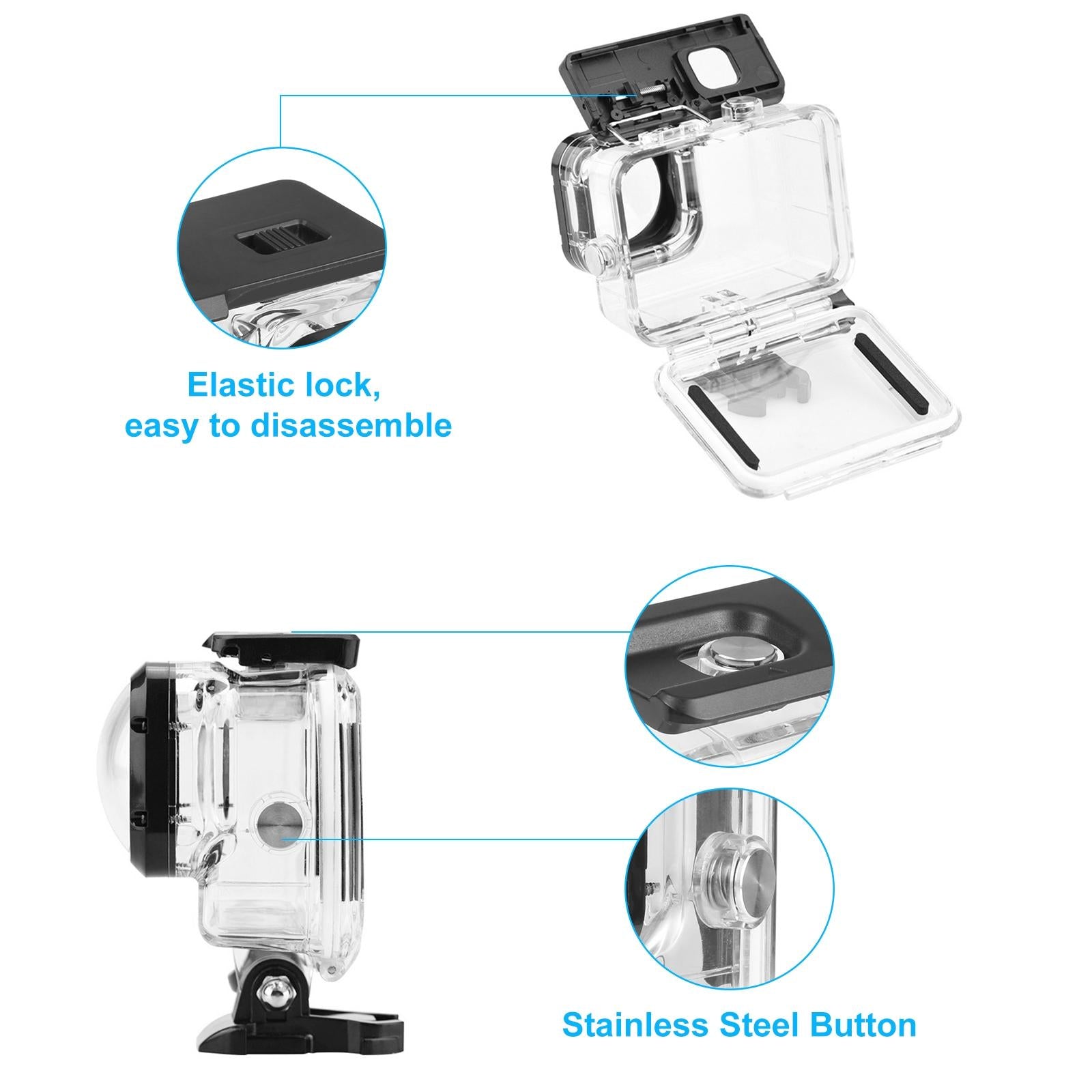 Waterproof Housing Case For Gopro Hero12 With Mount And Screw-1915196608866291714